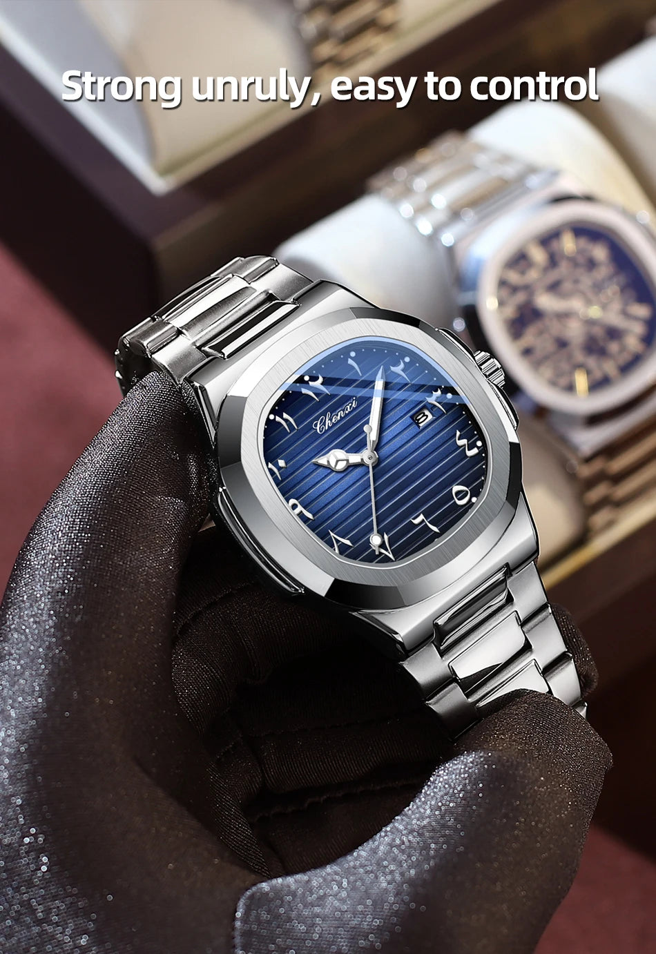 Eastern Arabic Numerals Dial Man Watch Fashion Original Date Quartz Watches For Men Classic Business Waterproof Men's Wristwatch