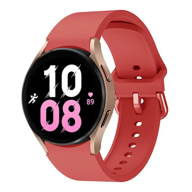 20mm Silicone Strap for Samsung Galaxy Watch 7 6 5 40mm 44mm 5 Pro 45mm Bracelet for Watch 4 6 Classic 46mm 42mm 43mm 47mm Band