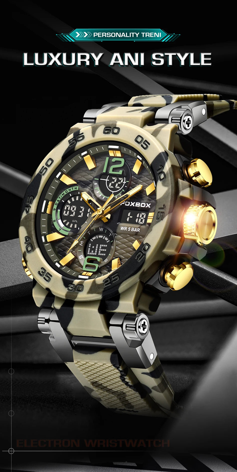 LIGE Digital Men Military Watch 50m Waterproof Wristwatch LED Quartz Clock Sports Watch Male Big Watches Men Relogios Masculino