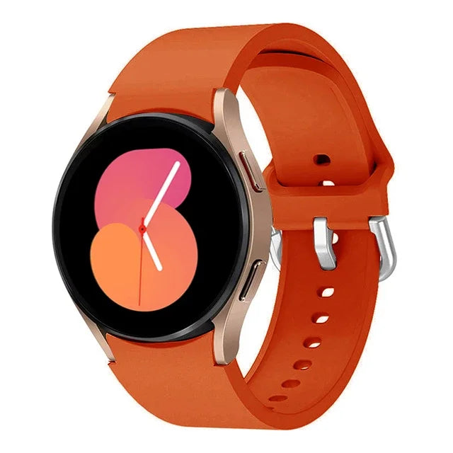 20mm Silicone Strap for Samsung Galaxy Watch 7 6 5 40mm 44mm 5 Pro 45mm Bracelet for Watch 4 6 Classic 46mm 42mm 43mm 47mm Band