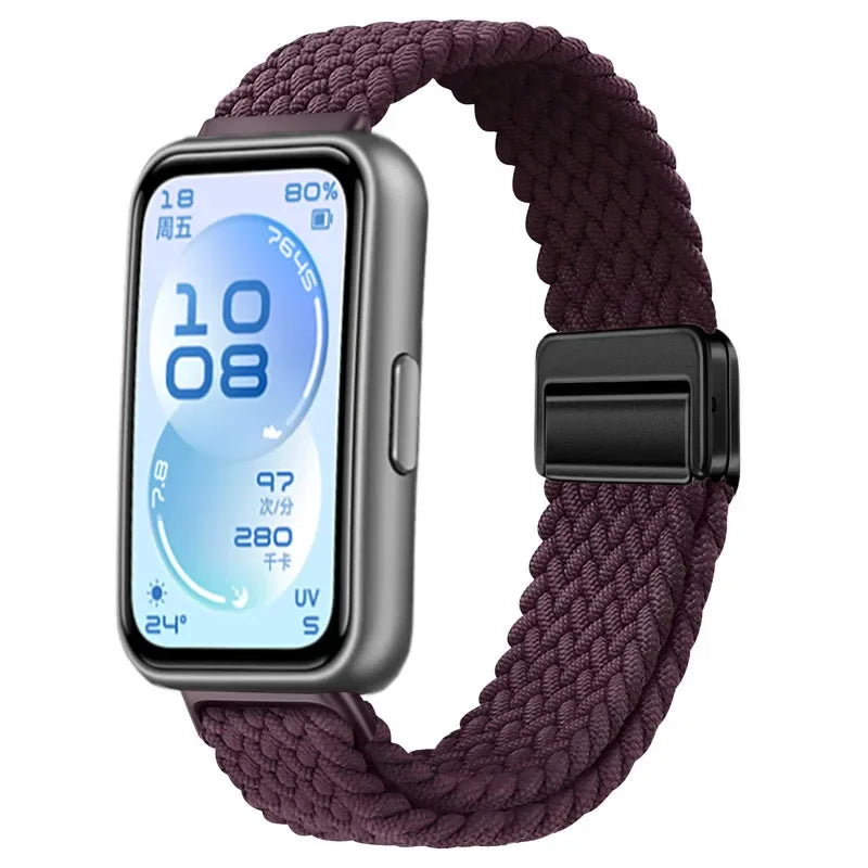 Official Nylon Loop Strap For Huawei Band 11/11 Pro Fashion Magnetic Buckle Braided Wristband For Huawei Band 8/9/10 Accessories