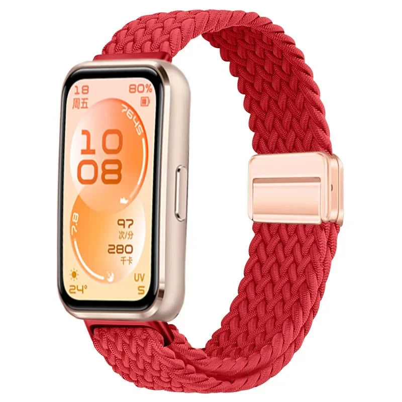 Official Nylon Loop Strap For Huawei Band 11/11 Pro Fashion Magnetic Buckle Braided Wristband For Huawei Band 8/9/10 Accessories