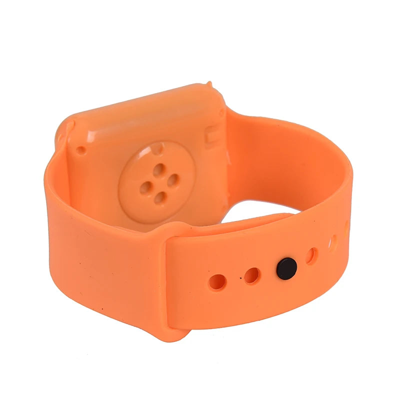 Square Silicone Digital Watch Red LED Watches Metal WristWatch Sport Clock Hours