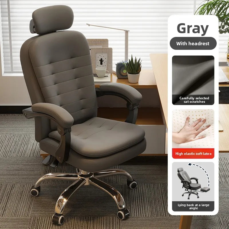 Comfortable home office chair that can lie down, computer, desk and chair, rotating ergonomic boss chair