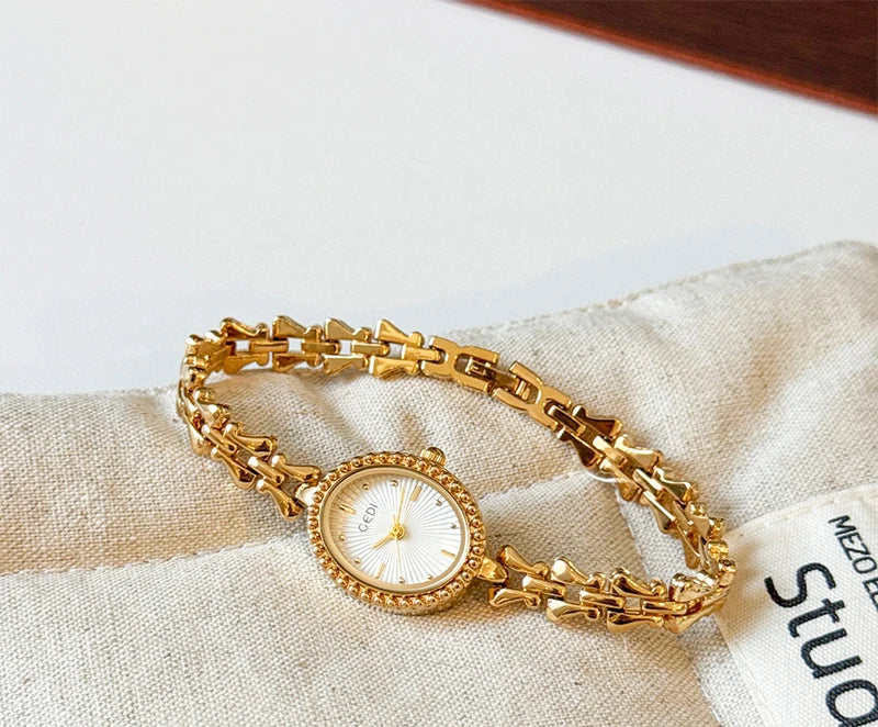 GEDI Ladies Watches Luxury Vintage Women Quartz Watch Waterproof Elegant Niche Wristwatches Fashion Watches Gifts