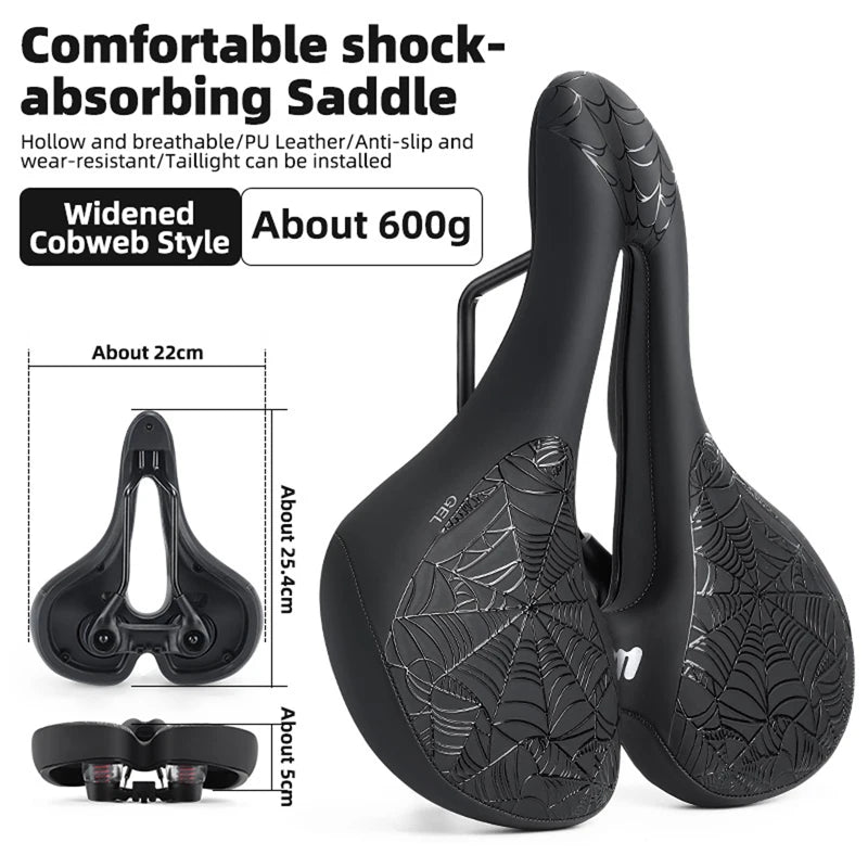 WEST BIKING Bicycle Saddle Comfortable Shockproof Bike Seats with Spring Shock Absorber MTB Road Bike Hollow Breathable Cushion