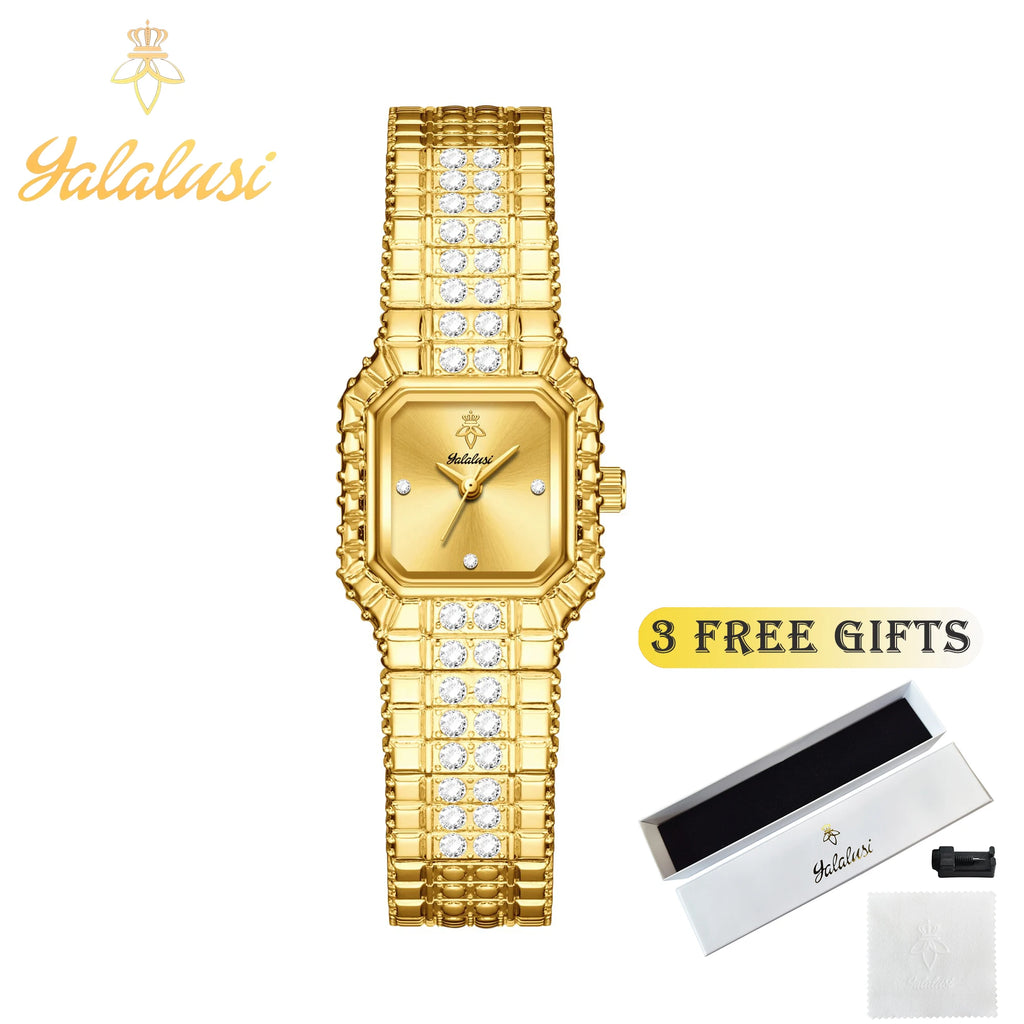 YaLaLuSiStylish ladies’ waterproof quartz watch: a luxurious and elegant bracelet watch, perfect as a gift reloj mujer montre
