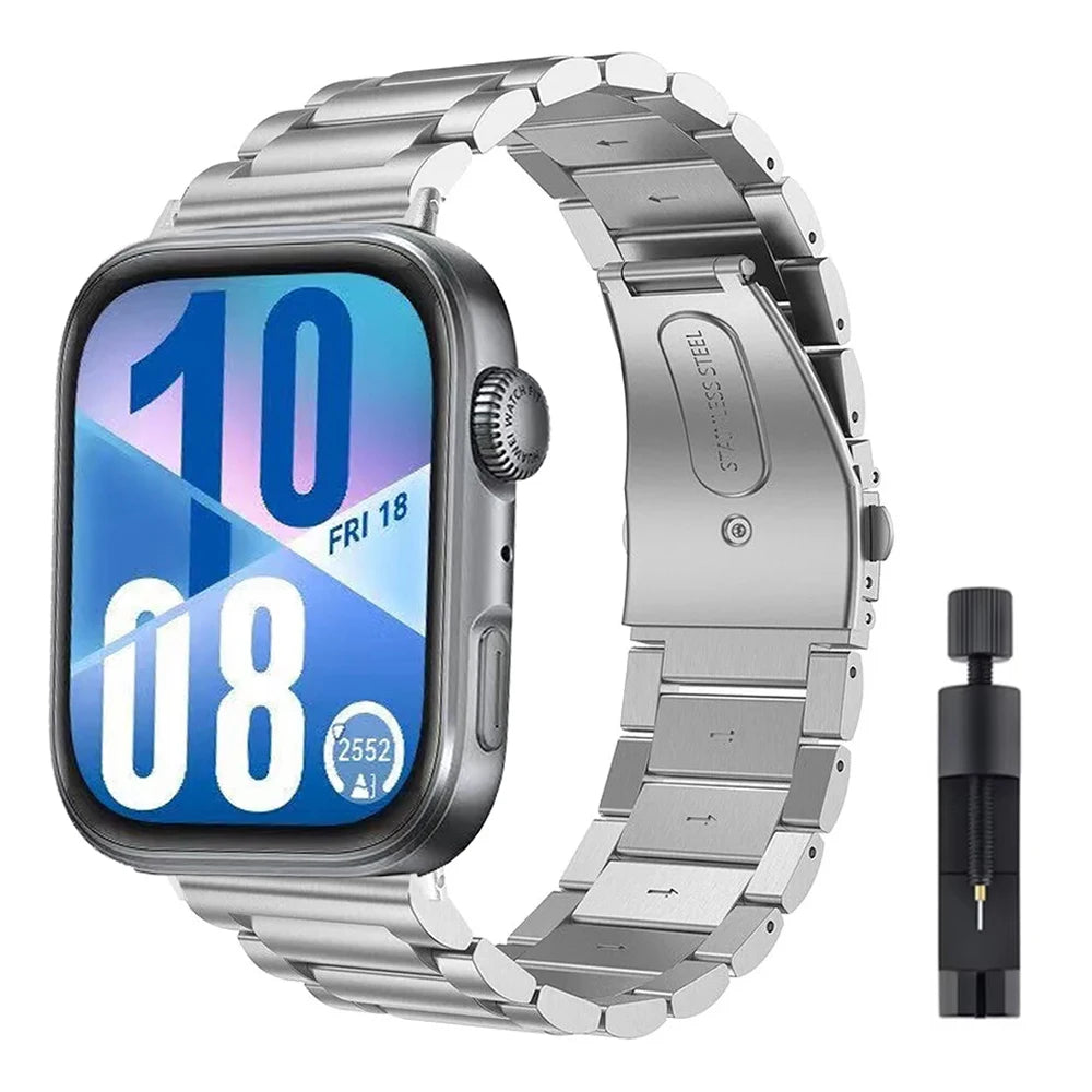 Metal Strap for Huawei Watch Fit 3/4 Adjustable Bracelet Wristband for Huawei Watch Fit 4/4 Pro Stainless steel Belt Accessories