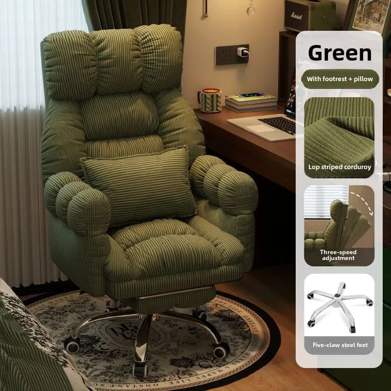Luxury Lazy, Computer Chair, Home, Comfortable, Sedentary, Sofa Chair, Bedroom, Desk, Reclining, Leisure, Backrest Office Chair