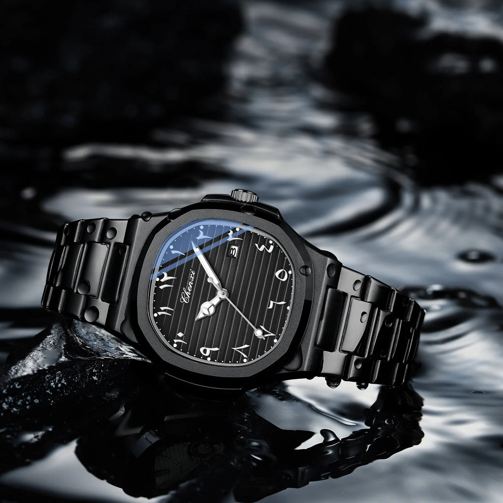 Eastern Arabic Numerals Dial Man Watch Fashion Original Date Quartz Watches For Men Classic Business Waterproof Men's Wristwatch