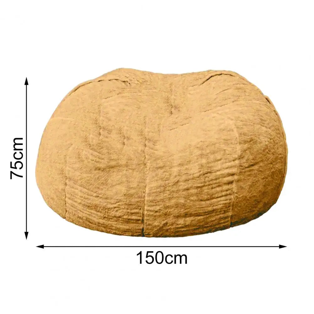 Useful Sofa Bean Bag Flexible Bean Bag Cover Anti-fading Indoor Oversized Bean Bag Chair Cover  Dust-proof