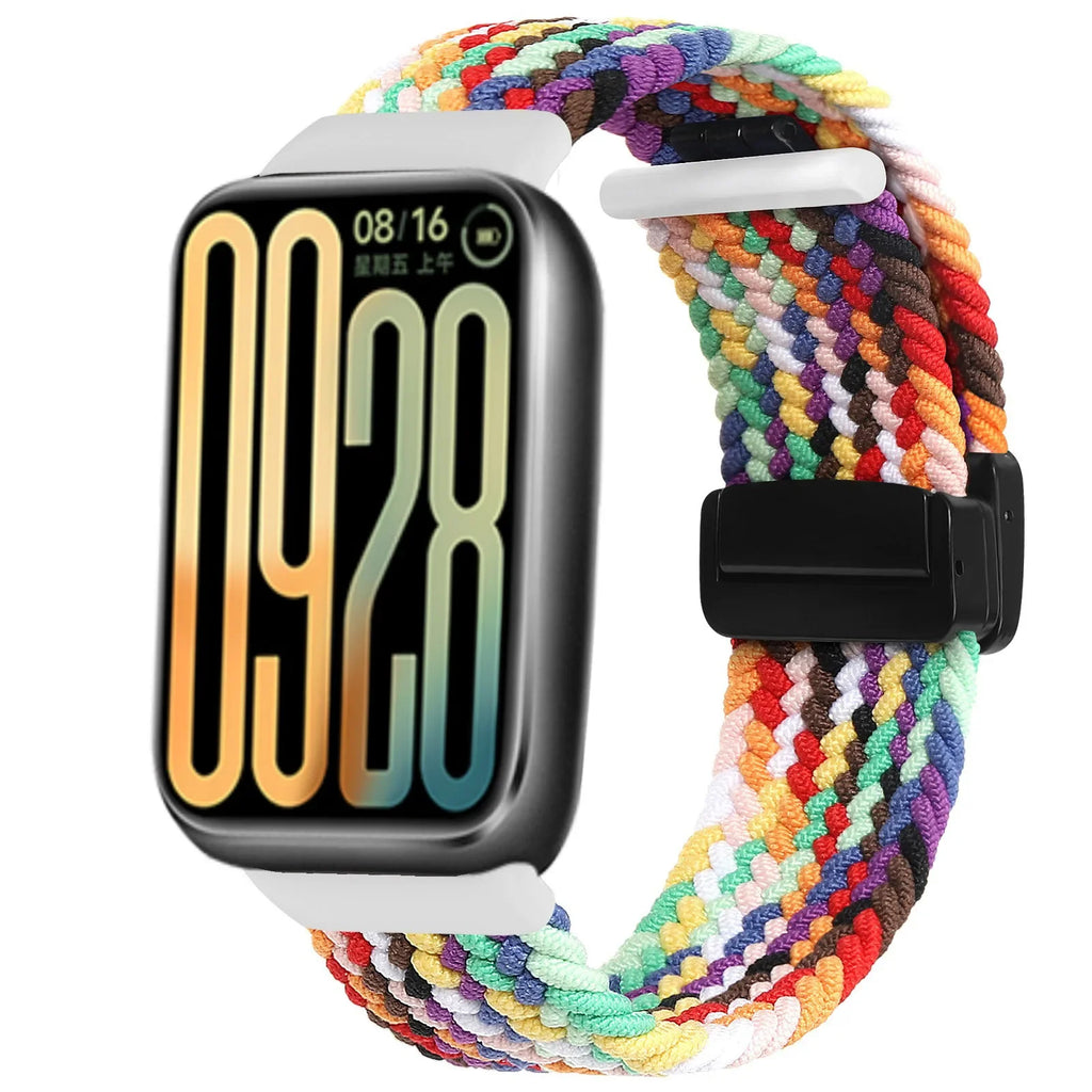 Nylon Strap for Xiaomi Mi Band 9 Pro/Mi Band 8 Pro Breathable Braided Bracelet for Redmi Watch 6/5/4 Sport Watchband Accessories