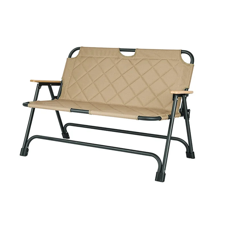 Outdoor camping double folding chair  camping leisure chair Aluminum alloy folding chair