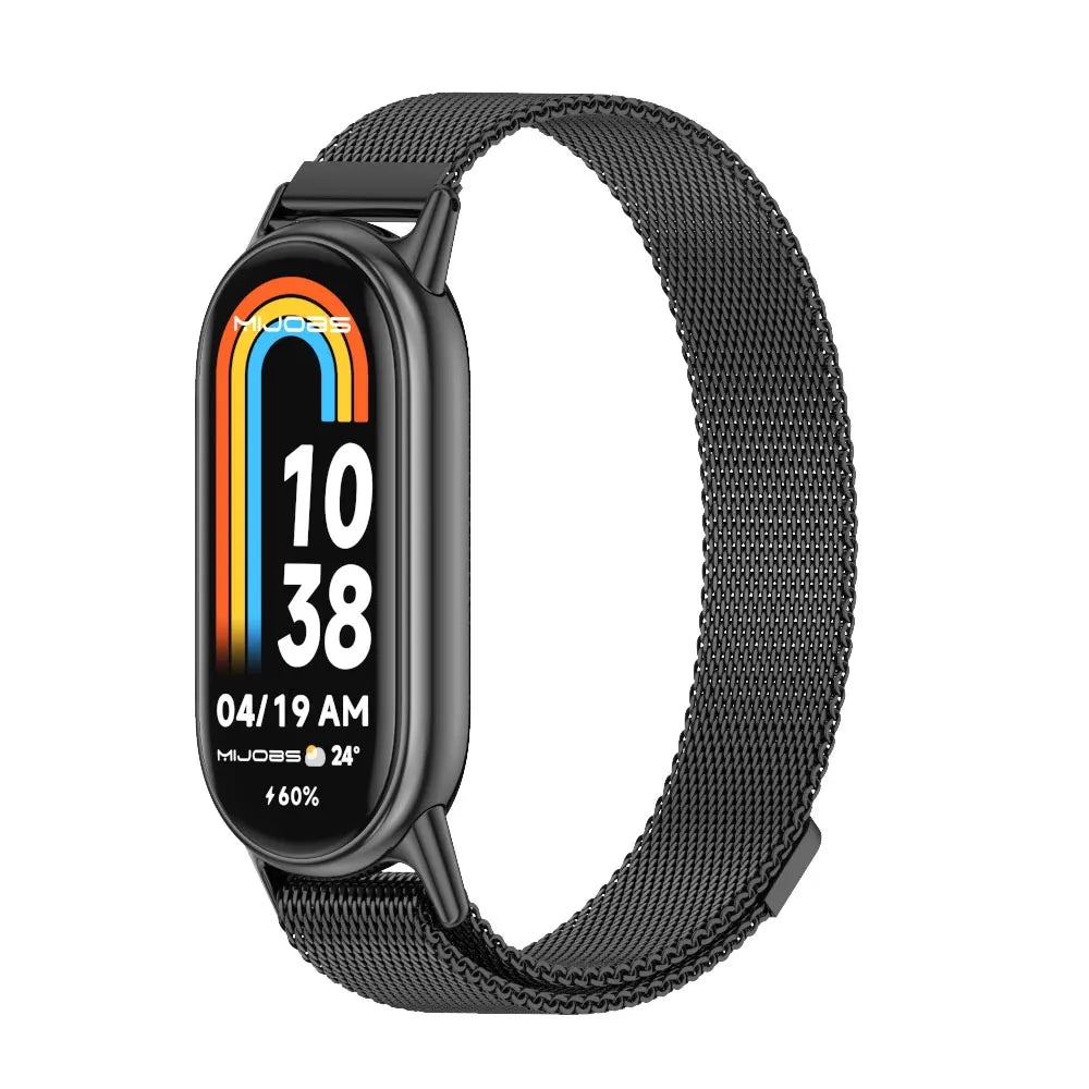 Strap for Mi Band 10 9 8 Wristband For Mi Band 9 Bracelet for Mi Band 10 Stainless Steel Watch Band for Mi Band 8 Metal Straps