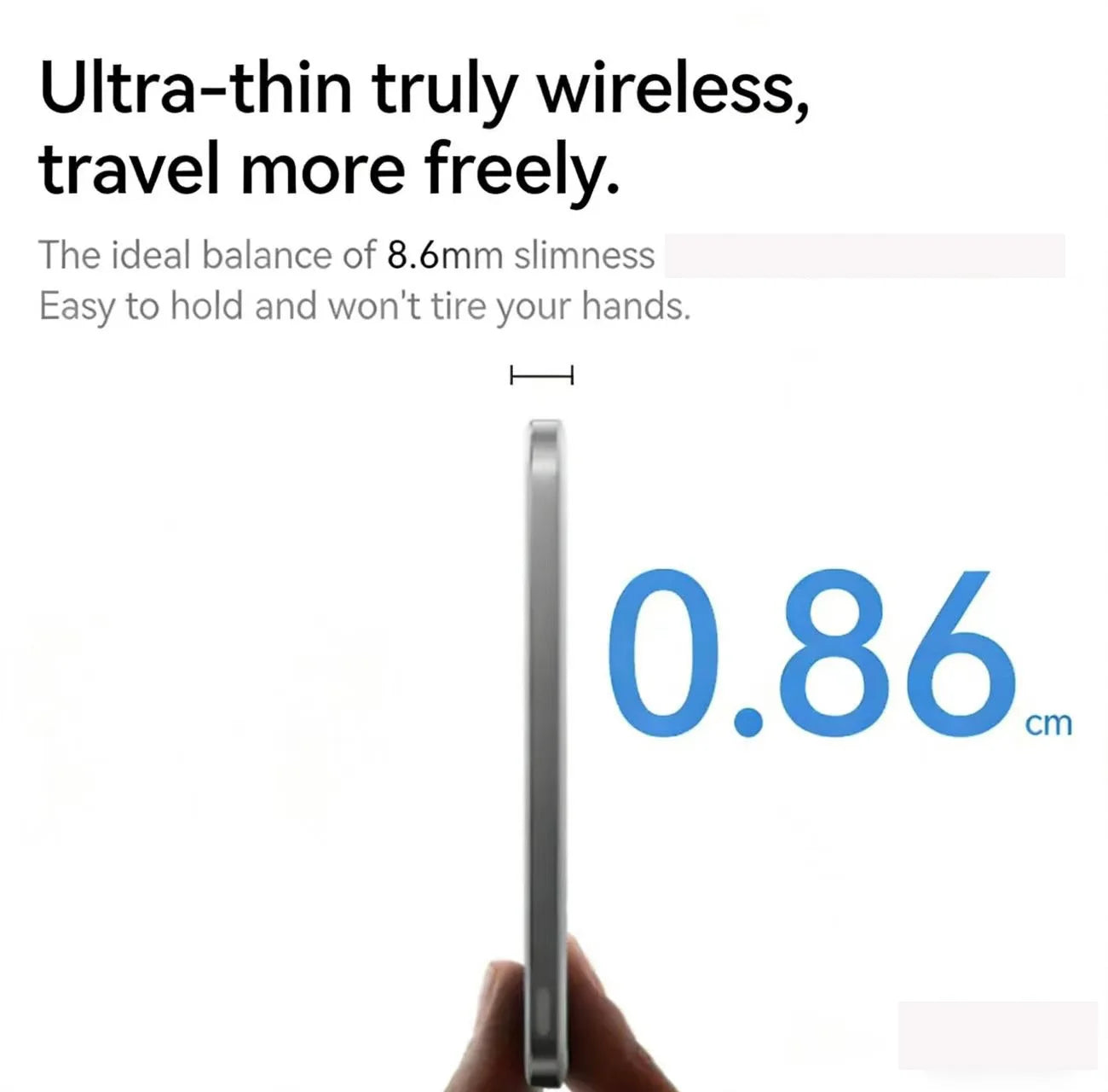 Anker Nano Power Bank, Ultra-Slim 5,000mAh Wireless Charging Battery,Portable Charger, for iPhone Air/17/16