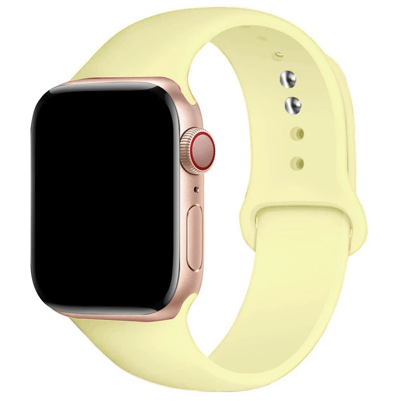 Sports Silicone Strap For Apple Watch Band Ultra 49mm 46mm 45mm 44mm 42mm 41mm 40mm Watchband for iWatch 11 10 9 8 7 6 5 4 SE