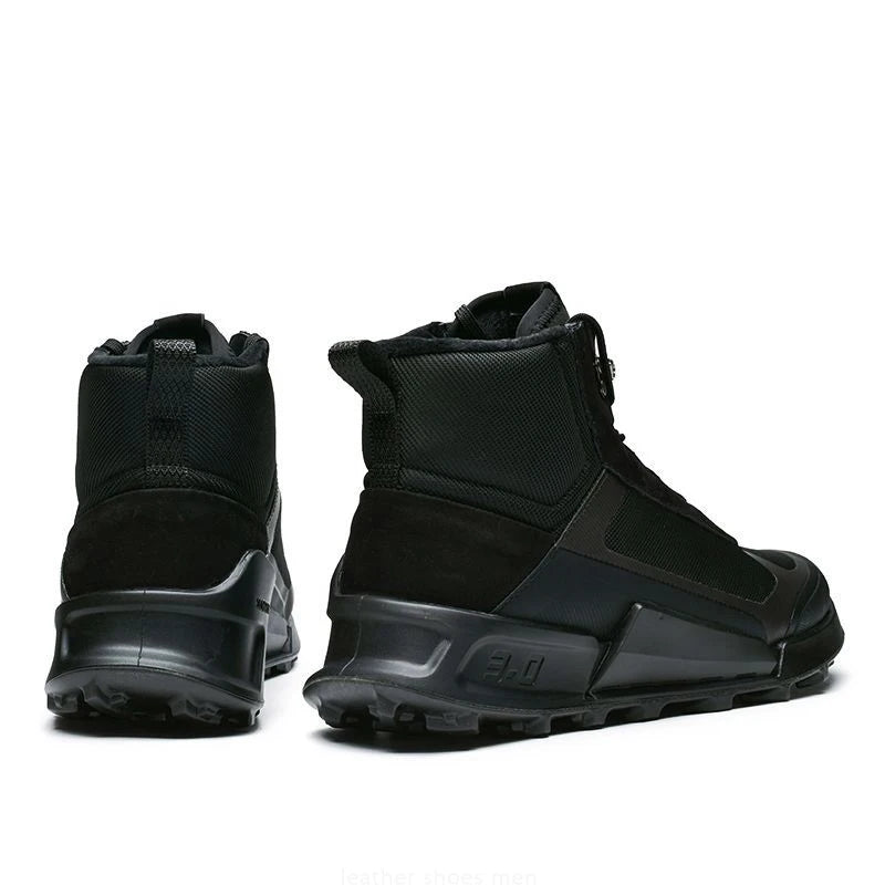 Trendy High Top Running Shoes Men Luxury Original Waterproof Sneaker Non Slip Outdoor Hiking Climbing Trekking Boots Patchwork