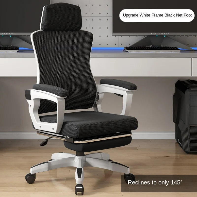 Ergonomic Gaming Office Chair High Back Reclining 145° Adjustable Swivel Computer Desk Chair With Lumbar Support Breathable Mesh