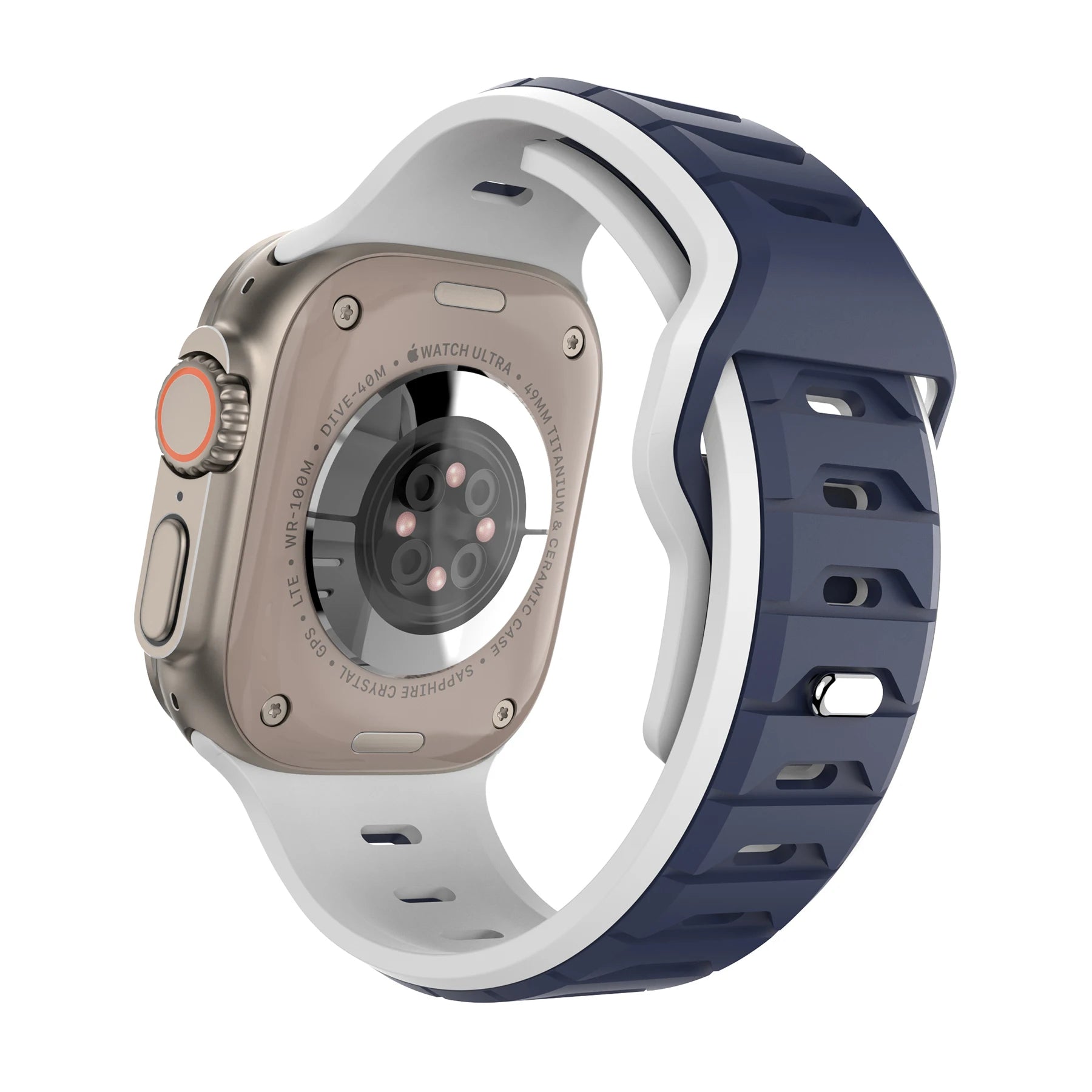 Sports Silicone Band for Apple Watch Strap 46mm 42mm 49mm 44mm 40 45mm Two-tone Watchband for iWatch 11 10 9 8 7 6 5 4 SE Ultra