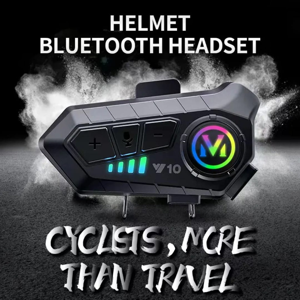 Motorcycle Helmet Speakers V5.3BT High Battery Life Helmet Headphone IPX6 Automatic Answer/Call Music Control/Intelligent Noise