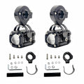 Hot-selling Red Angel Eye Motorcycle Spot Light Strobe Mini Driving Light Aluminum Fog Lights Project
