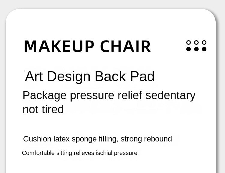 UVRLiving Room Chair Home Bedroom Girls Dresser Makeup Chair Computer Office Chair  Light Luxury Lift Swivel Backrest Chair